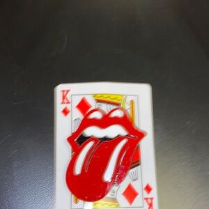 Rolling Stones Red and Black Pin